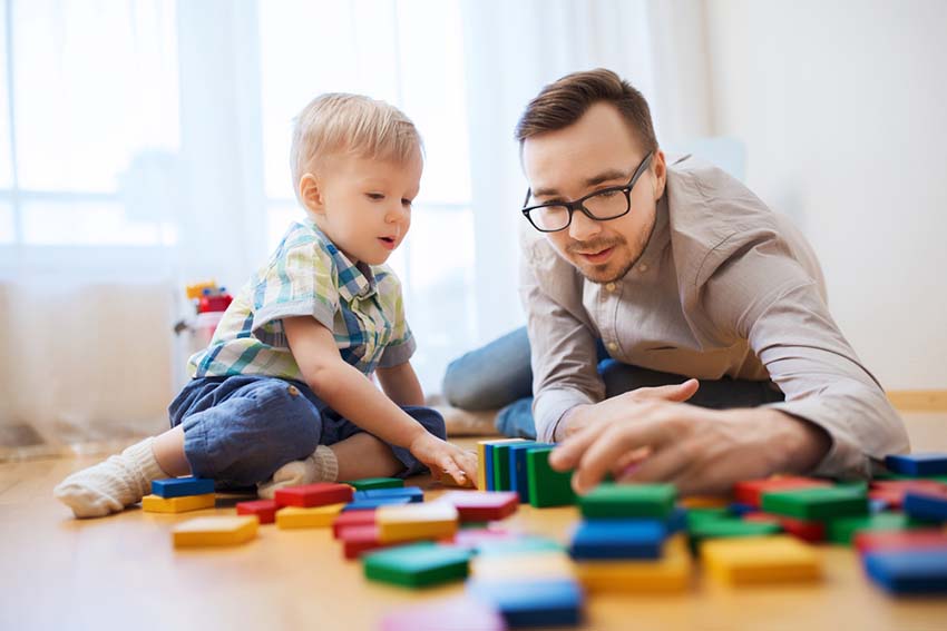 Father Son Playing