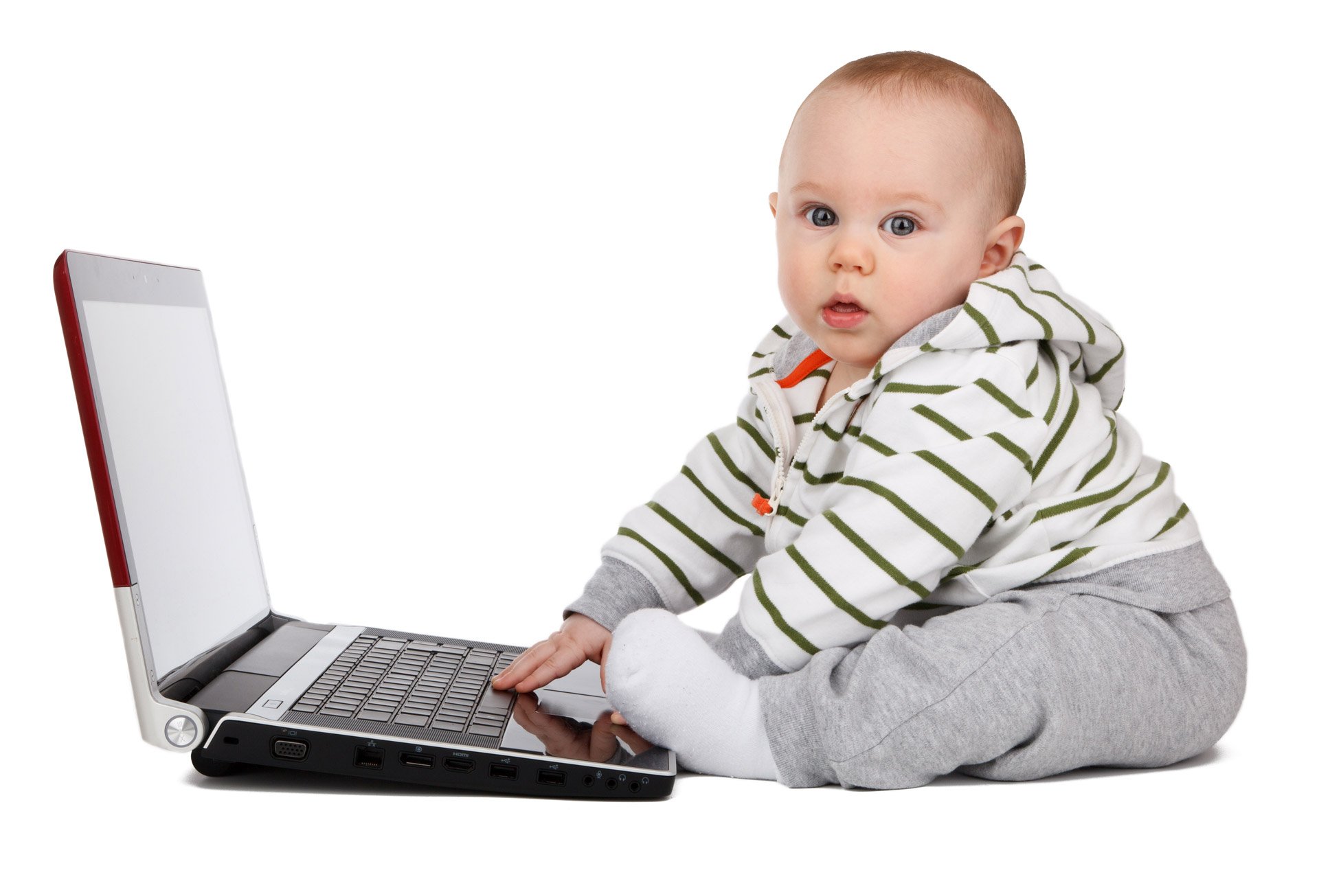 Baby With A Laptop Baby With A Laptop