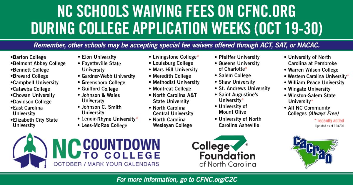 North Carolina Countdown To College CFNC north-carolina-countdown-to-college-cfnc