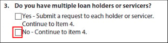 IDR Form - Do you have multiple loan holders or servicers question and answers