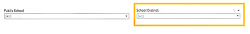 School District dropdown