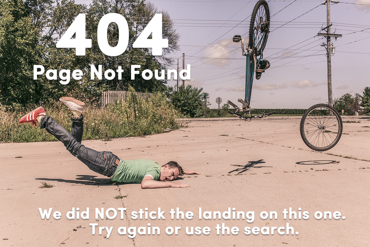 404 - No pegamos el aterrizaje en este.