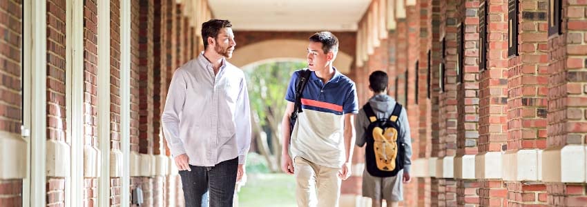 Students Talking Breezeway