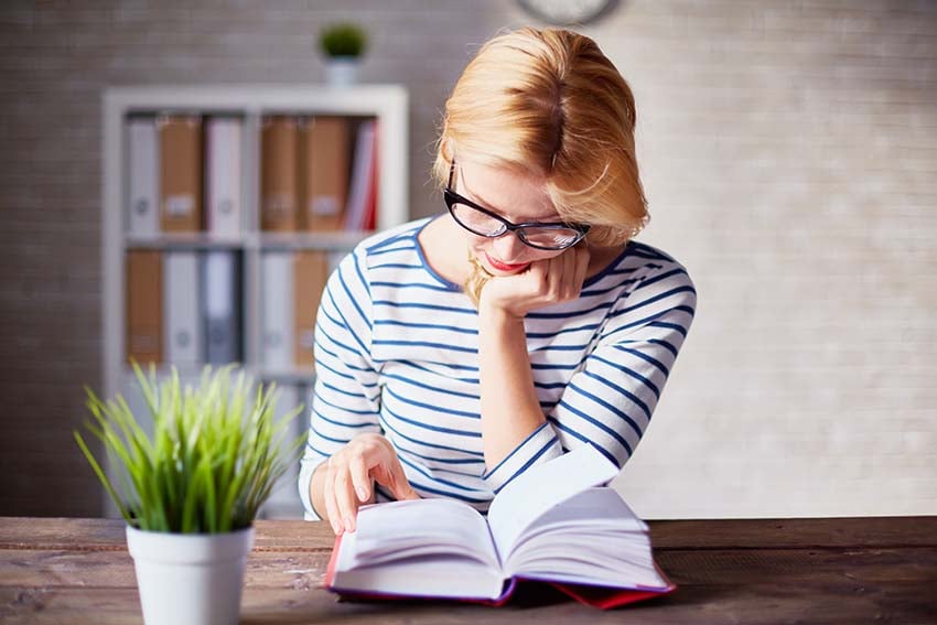 Student Reading Book