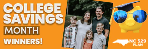 College Savings Month Winners - Holt family