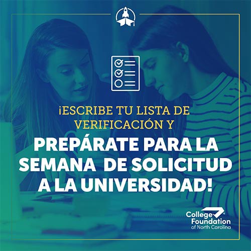 Preparate Para La Semana De Solicitud A La Universidad!