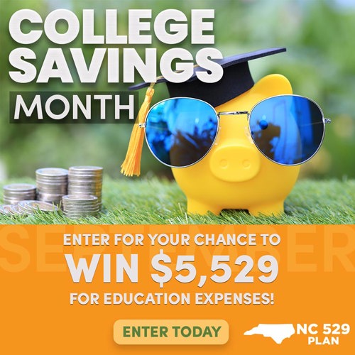 September is College Savings Month - enter for your chance to win $5,529 for education expenses
