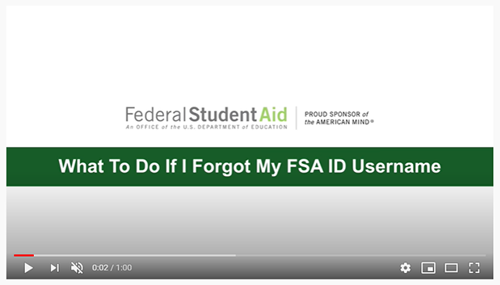 What To Do If I Forgot My FSA ID Username