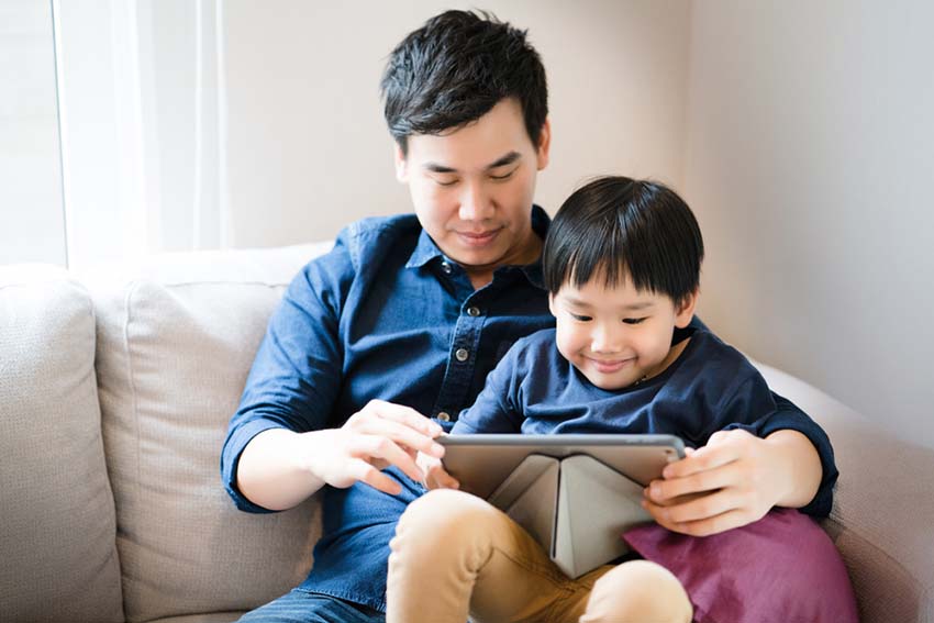 Father Son Laptop Father Son Laptop